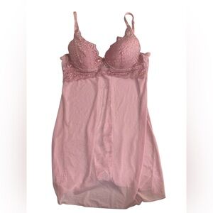 Marilyn Monroe Soft Pink Lace Chemise